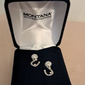 Montana Silversmiths Silver Crystal Earrings